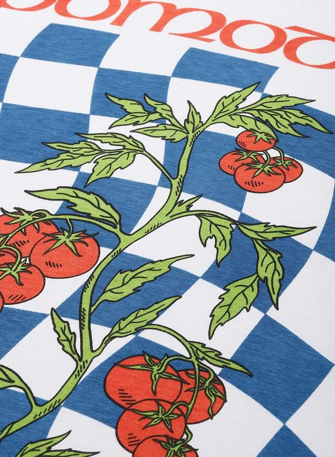 ديلينجر تيشيرت واسع بياقة دائرية